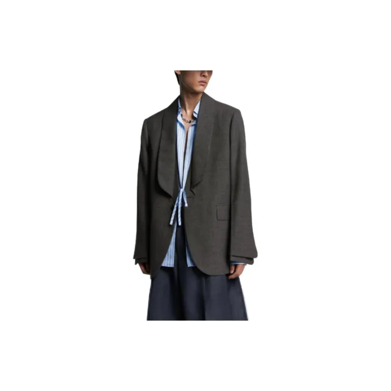 DIOR Shawl Collar Oversized Jacket-3