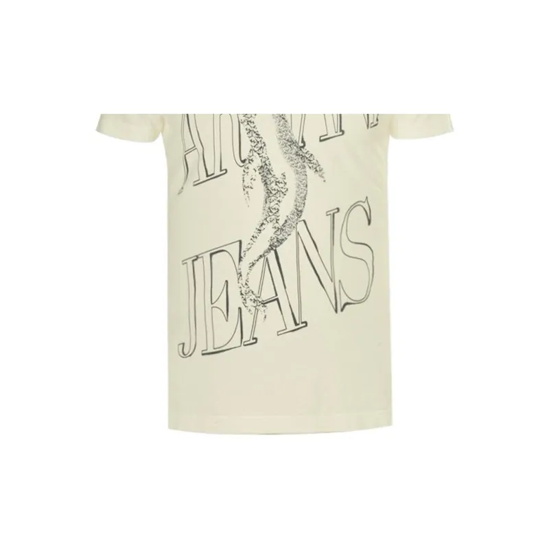 ARMANI JEANS T Shirts Men Ecru-4