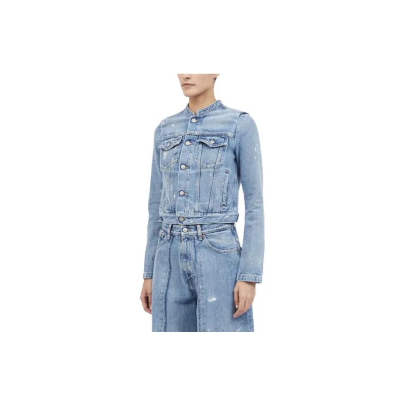 MM6 Maison Margiela Button Up Denim Jacket-1