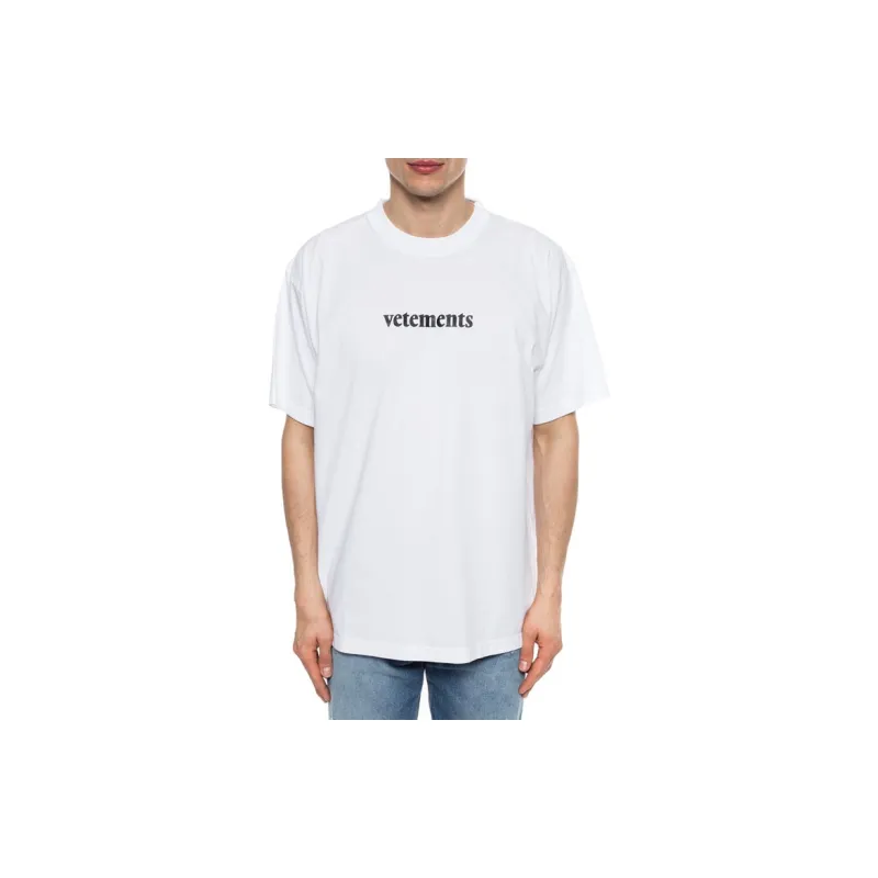 Vetements T-Shirts Men White-2