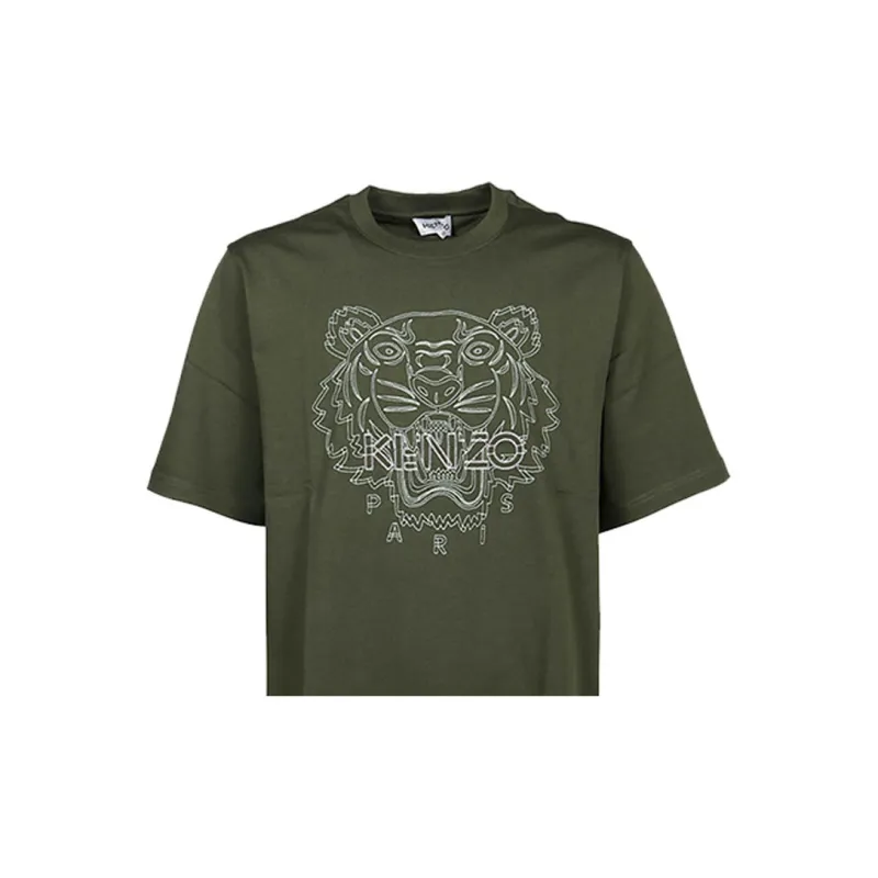KENZO T Shirts Men Dark Khaki-3