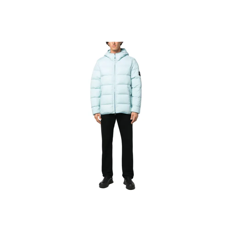 STONE ISLAND Down Jacket Men's Sky Blue-1