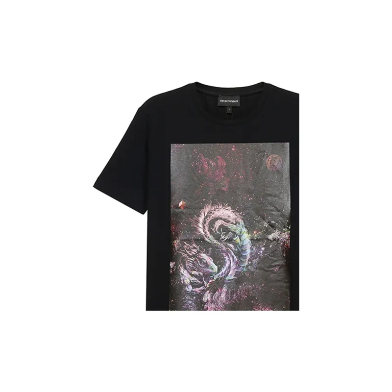 EMPORIO ARMANI T Shirts Men Black-4