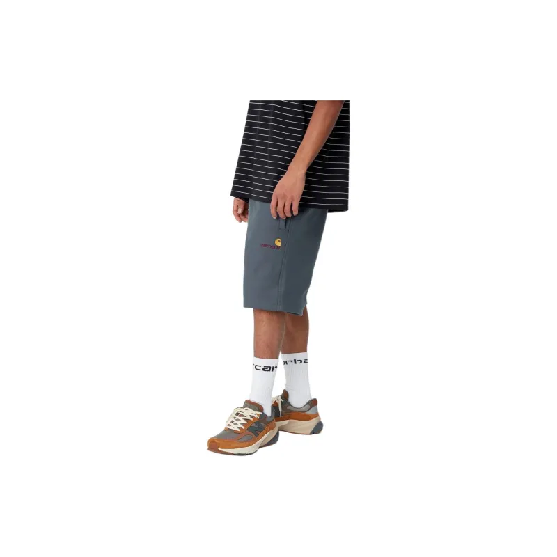 Carhartt WIP American Script Sweat Short Casual Shorts Men's Dark Gray-4