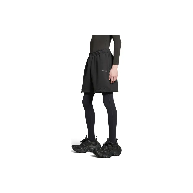 Balenciaga Logo Detailed Track Shorts-5