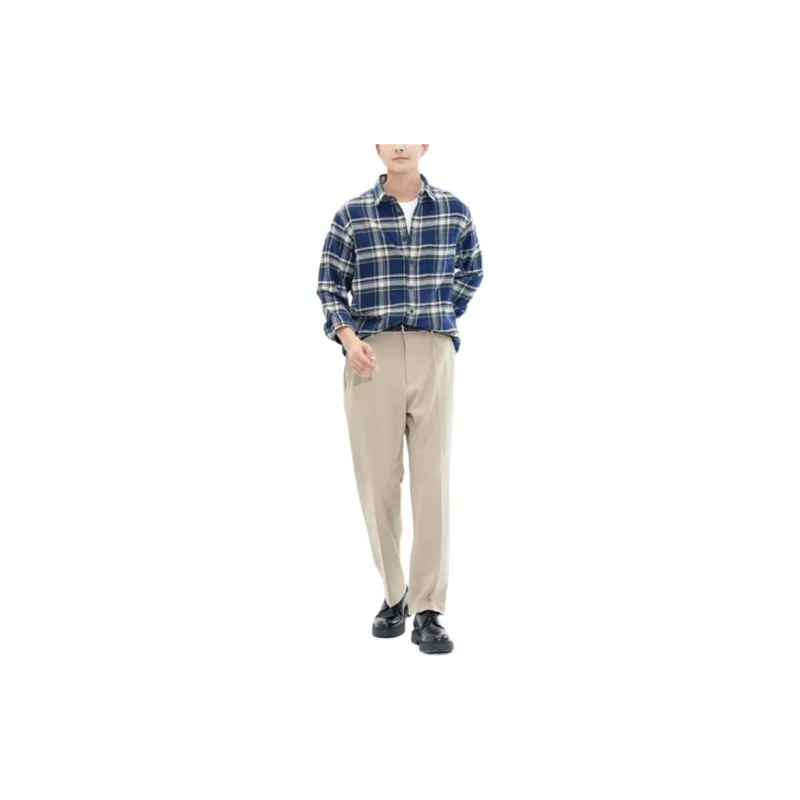 UNIQLO Casual Pants Unisex Dark Beige-3