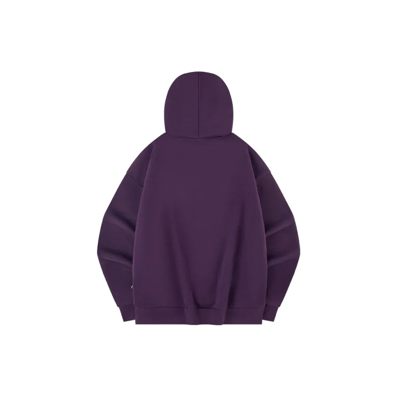 QIAODAN Sweatshirt Men's Black Cardamom Purple-1
