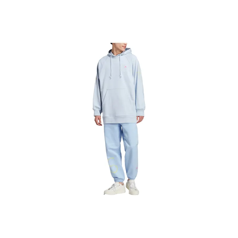 Adidas Knitted Sweatpants Unisex Light Blue-3