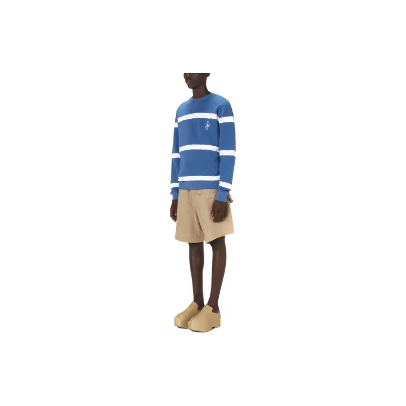 JW Anderson Logo Printed Striped Sweatshirt-3