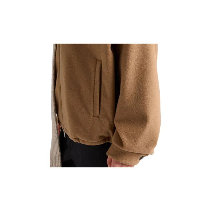 PRADA Camel hair Hoodie Jacket-5