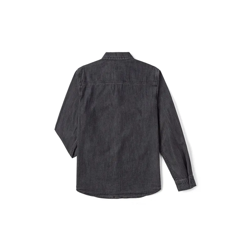 Lee FW24 Denim Shirt Men's Dark Gray-1