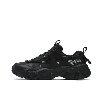 FILA Cat Paw 5th Generation Wear Resistant Coverage Low Top Running Shoes Men's Black