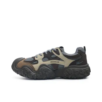 Warrior Chunky Sneakers Lightweight Low Top Casual Shoes Women's WXYS 4518Z Gray Brown 1.0
