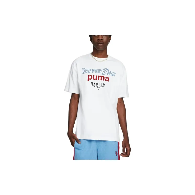 PUMA X DAPPER DAN Co branded Series T Shirts Men White-2