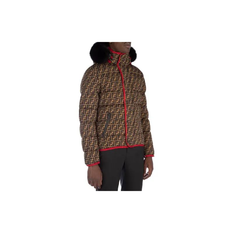 FENDI SS23 Jackets Coats Men's Brown-1