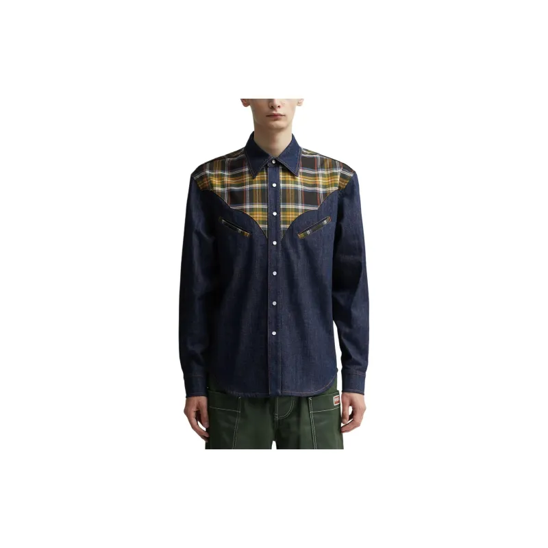 KENZO Buttoned Denim Shirt-2