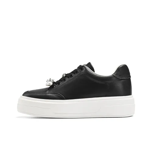 BOSSSUNWEN Skateboard Shoes Women's Low-Top