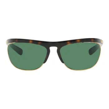 Bottega Veneta Shield Frame Sunglasses