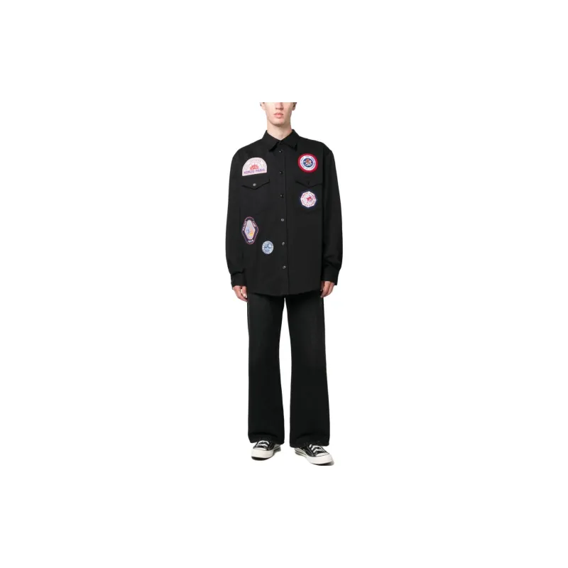 KENZO Appliqué logo Cotton Shirt-1