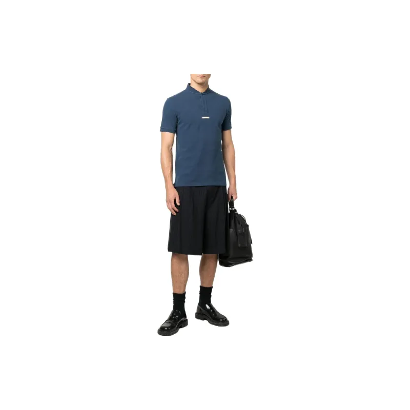 Maison Margiela Polo Shirts Men Blue-1