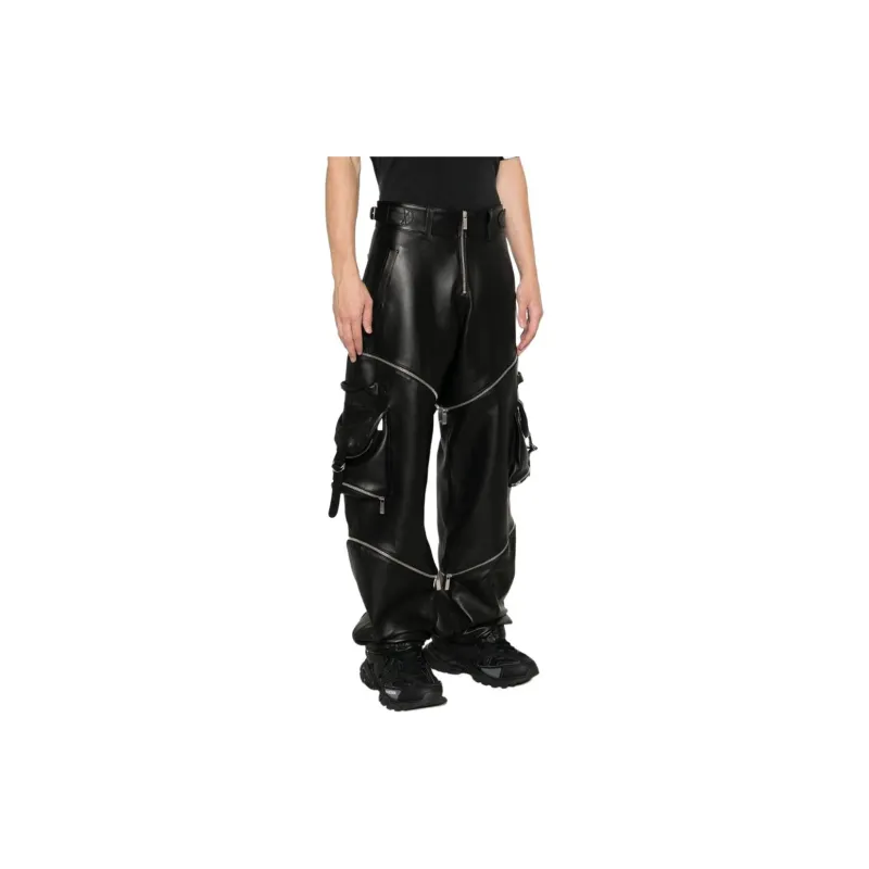 OFF WHITE Casual Pants Loose Fit Men's Black-2