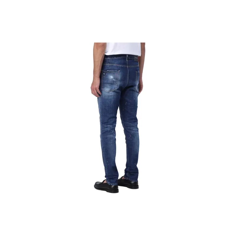 DSQUARED 2 DSQ2 Ripped Distressed Straight Leg Jeans-3