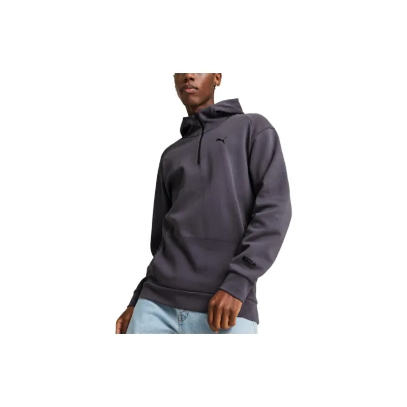 PUMA RAD/CAL Hooded Half Zip Men Sweatshirt Men's Galaxy Gray-2