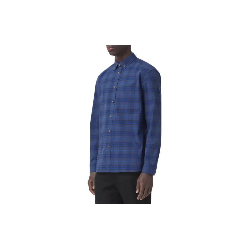 Burberry Check print Long sleeve Shirt-3