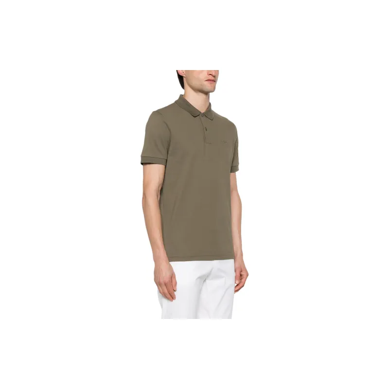 HUGO BOSS SS24 Polo Shirt Men's Olive Green-3