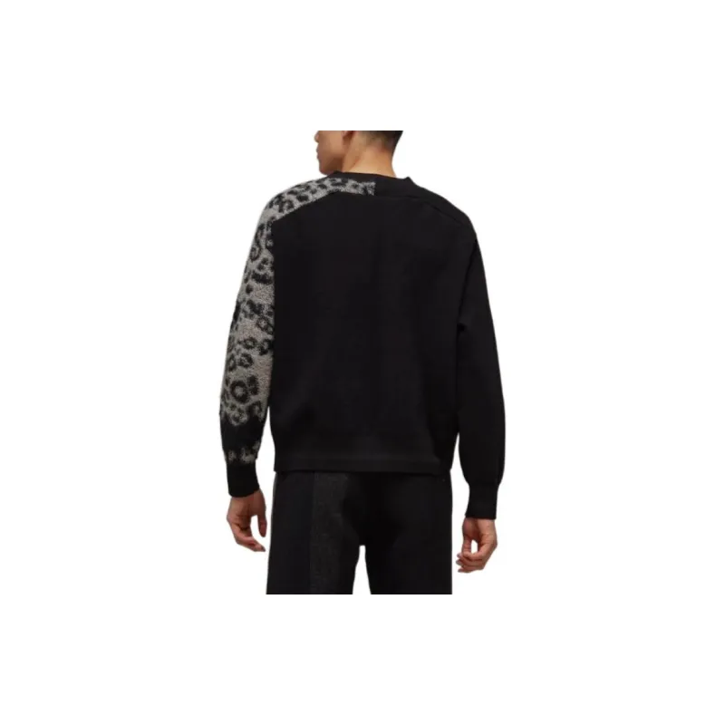 Y 3 Leopard Print Knitted Jumper-4