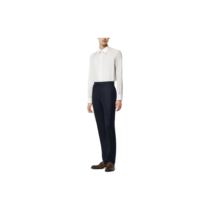 LOUIS VUITTON Embroidered Long Sleeved Cotton Blend Shirt-1