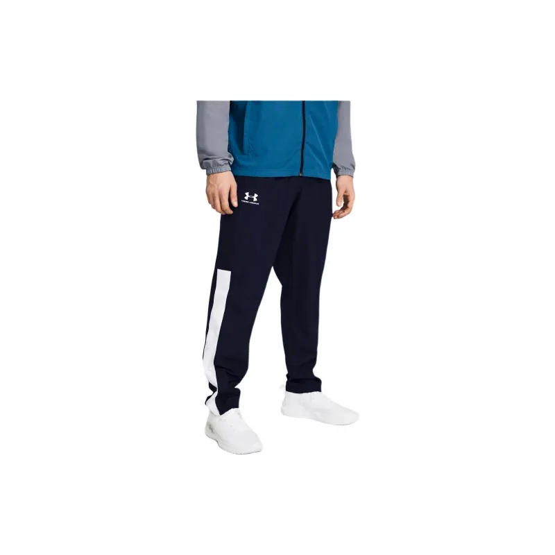 Under Armour Woven Collection Knitted Sports Pants Men's Navy Blue-3