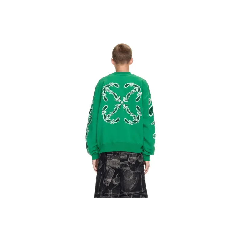 OFF WHITE Bandana Arrow Crewneck Sweatshirt-2