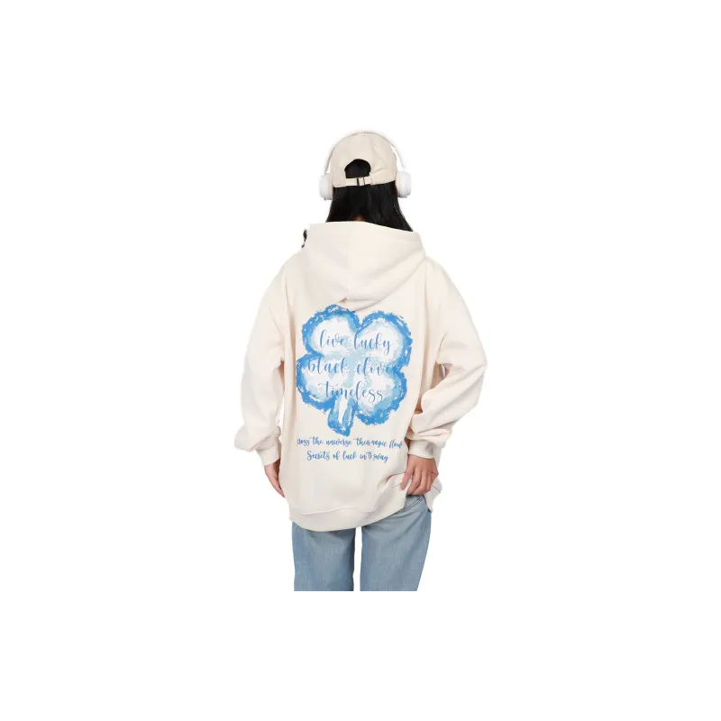 BLACK CLOVER Hooded Pullover Sweatshirt Unisex-6