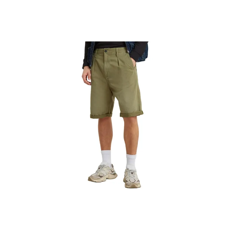 G STAR RAW Casual Shorts Men's Khaki Green-3