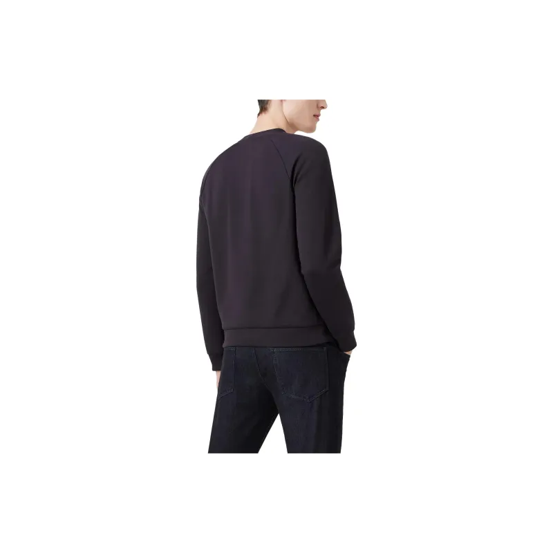EMPORIO ARMANI Borgonuovo 11 Sweatshirt In Cotton Double Jersey-4