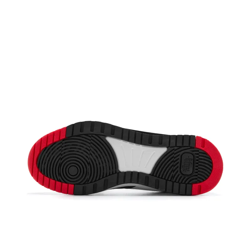 QIAODAN Legend Vintage Basketball Shoes Men Low Top Black/Tomato Red-4