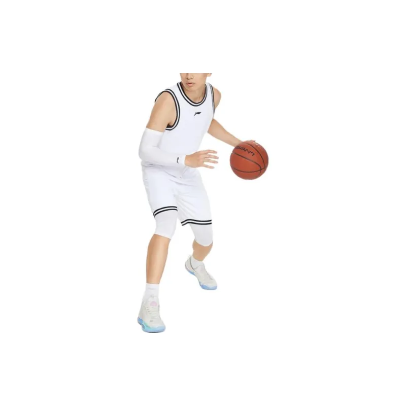 LiNing Professional Basketball Series Basketball Suit Men's White-4