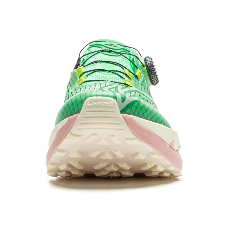 LiNing Dulu PRO V2 Cushioning Anti-Slip And Wear-Resistant Rebound Low-Top Trail Running Running Shoes Men's Green-4
