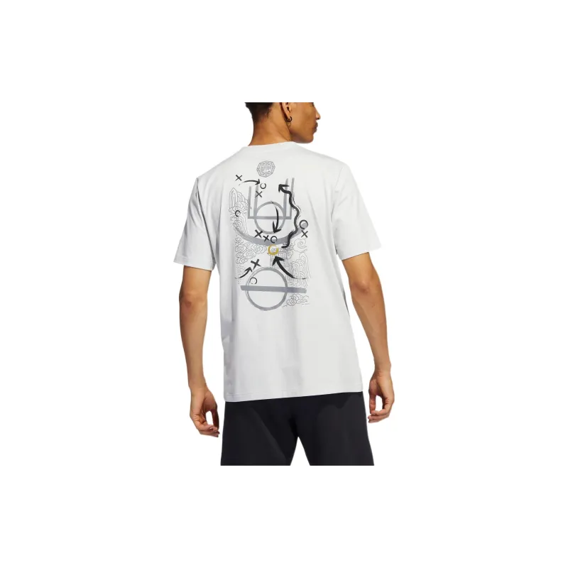 Adidas T Shirt Men's Light Gray-2