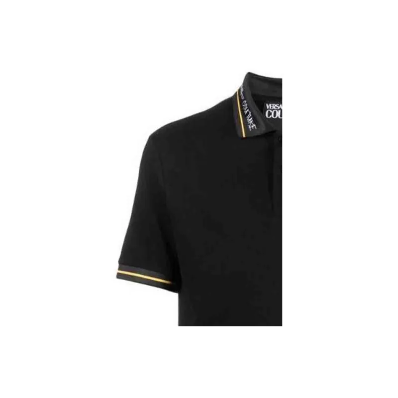 VERSACE JEANS COUTURE Polo Shirts Men Black-4