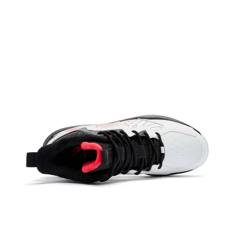QIAODAN Basketball Shoes Men High Top Jordan White/Black-3