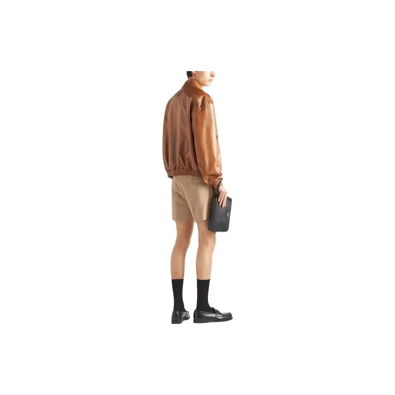 PRADA Nappa leather Bomber Jacket-5