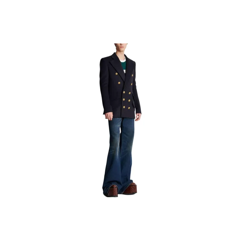 BALMAIN Business Suit Unisex Marine Blue-5