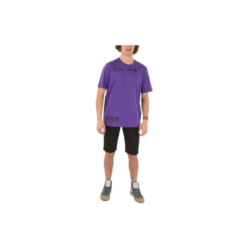 DIESEL T-Shirts Men Purple-2