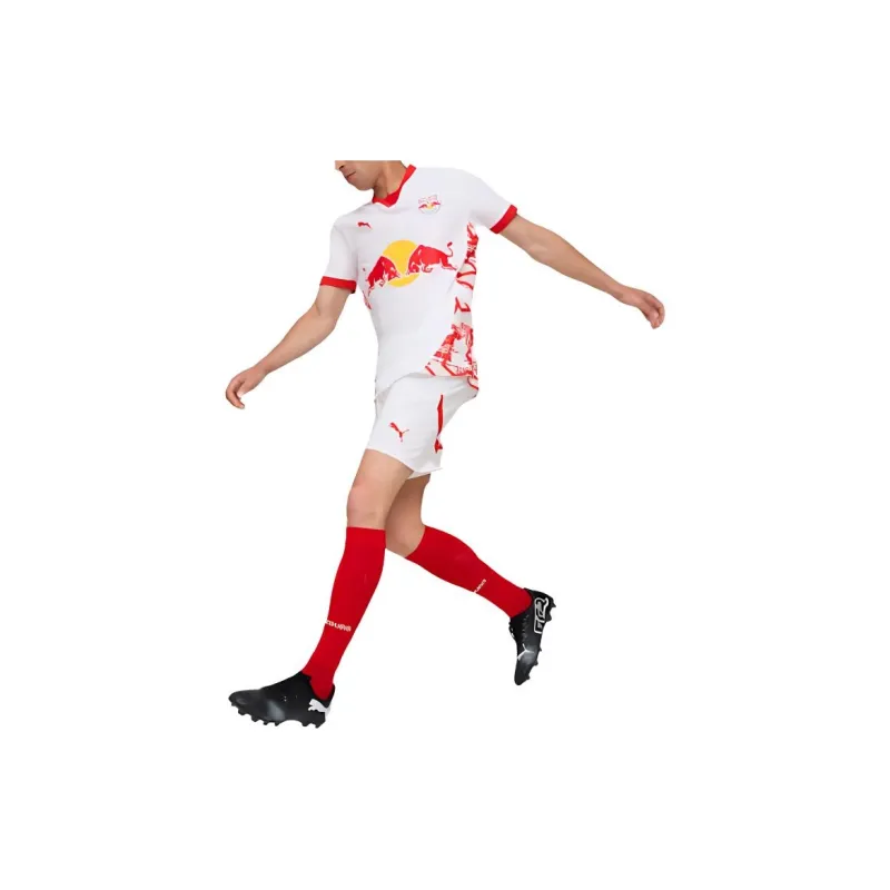 PUMA Red Bull Salzburg SS24 Soccer Bottoms Men's White Red-4