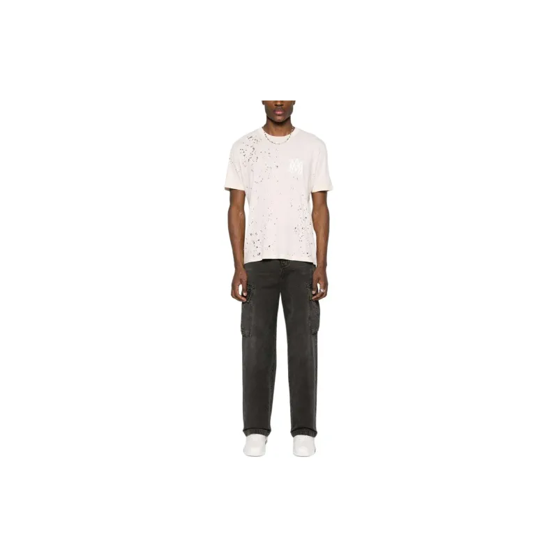 AMIRI Logo Printed Crewneck T Shirt-1