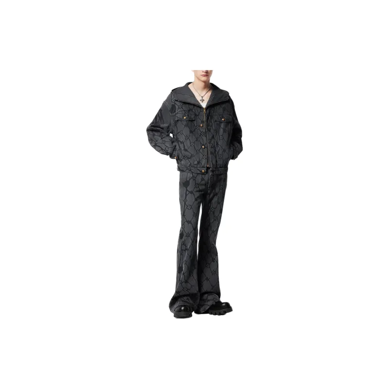 LOUIS VUITTON Monogram Denim Hooded Blouson-1