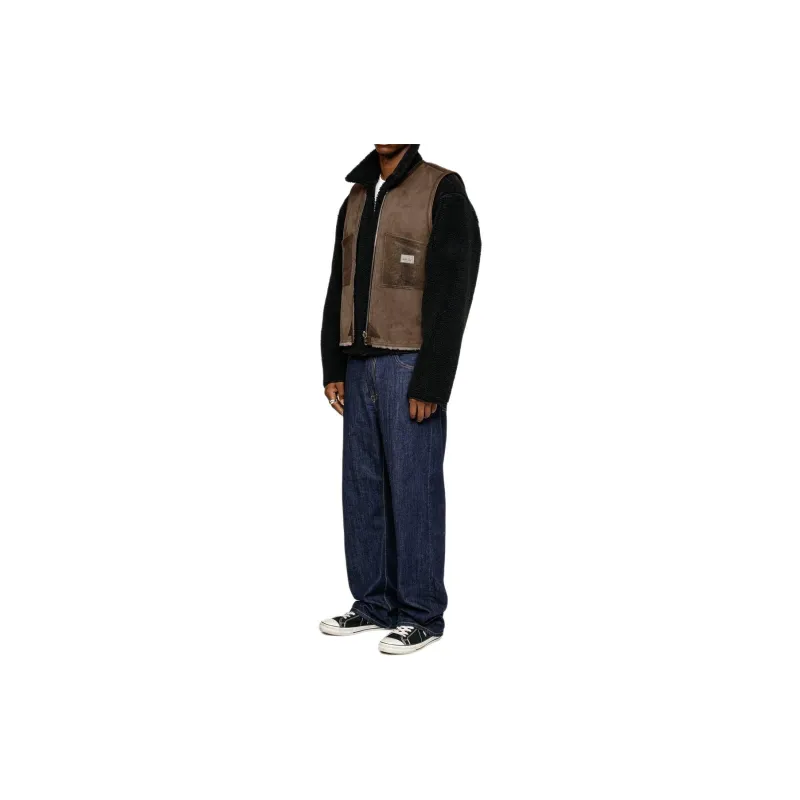 Stussy X Our Legacy Work Shop Reversible Shearling Vest-5