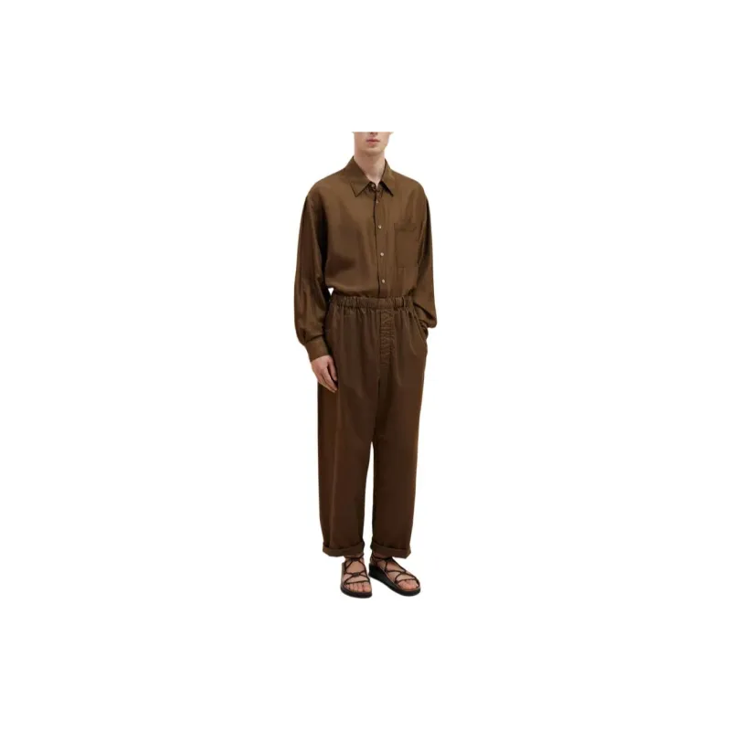 Lemaire Elasticated Waistband Cropped Leg Pants-1